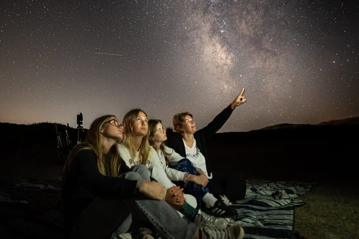 Watch the cosmos DE from the coast of Menorca