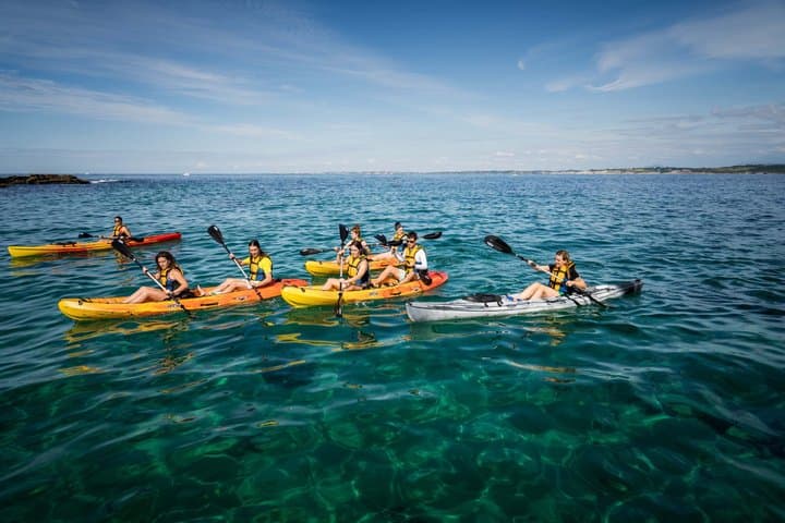 Kayaking and Snorkeling on Amuitz Island near Hondarribia