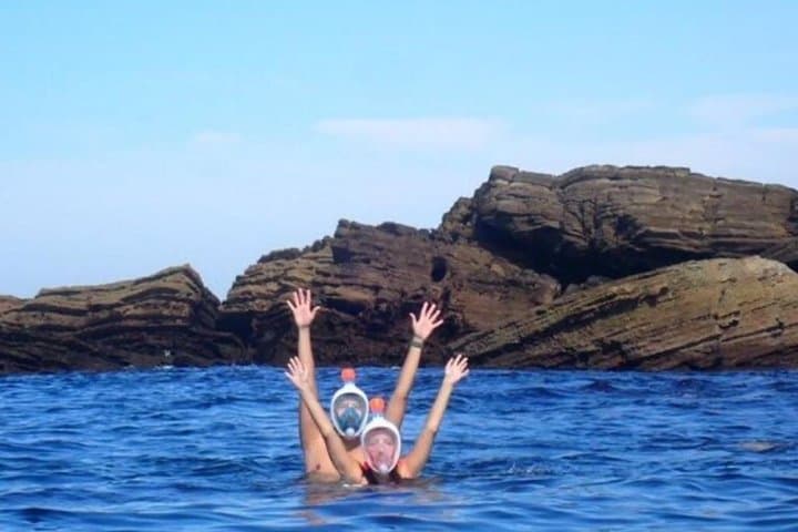 Kayaking and Snorkeling on Amuitz Island near Hondarribia