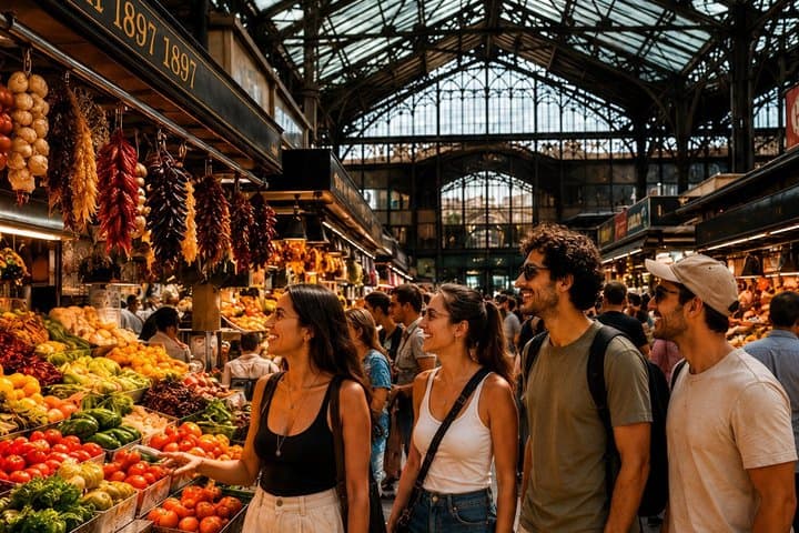 Spanish Language Lesson at Sant Anthony Market in Barcelona