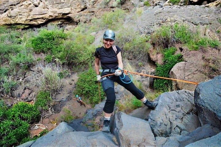 Abseiling Adventure in Volcanic Ravine in Tenerife for Beginners