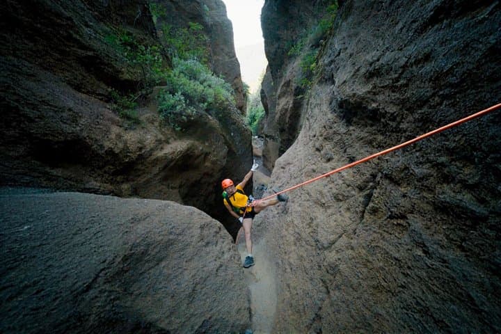 Abseiling Adventure in Volcanic Ravine in Tenerife for Beginners