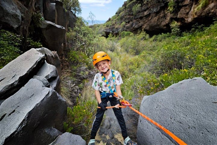 Abseiling Adventure in Volcanic Ravine in Tenerife for Beginners