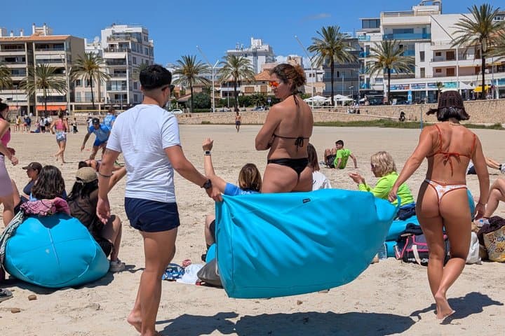 Premium Beach Puff Lounger Rental Can Pastilla