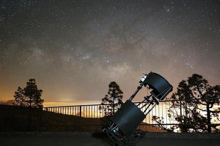 Stargazing with a 20 Inch Telescope and Teide Sunset