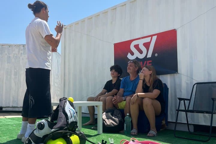 Diving Christening in Barcelona Small Group