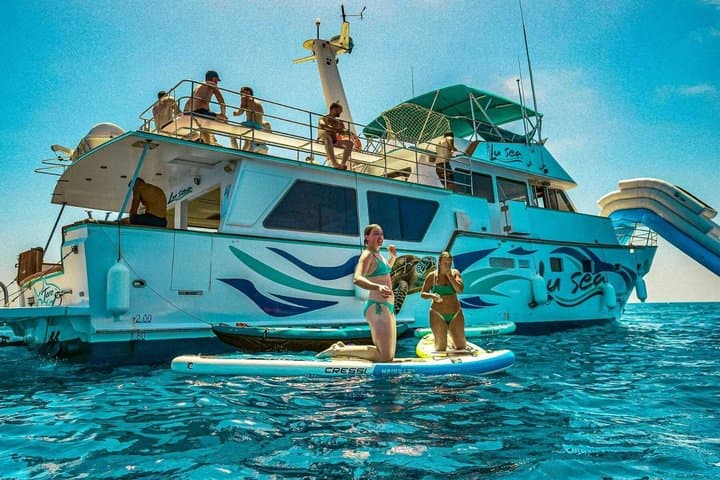 Boat Tour with XXL Slides, Snorkeling, Activities and Lunch