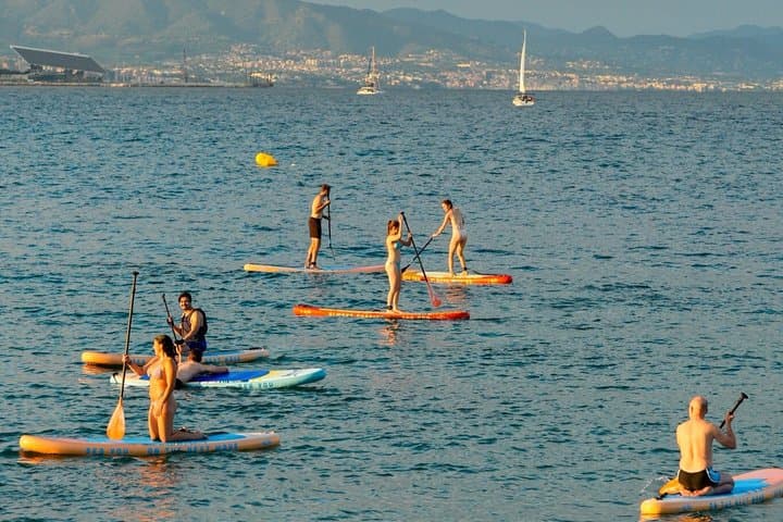 Paddle Surfing in Barcelona