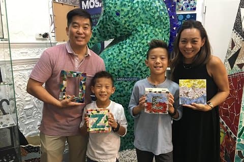 Mosaic class for families Barcelona
