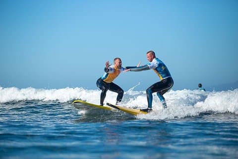 Catching the first wave!