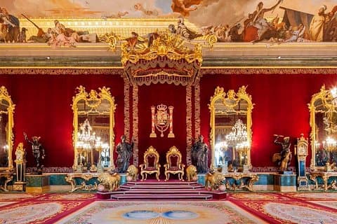Salon del Trono Palacio Real de Madrid
