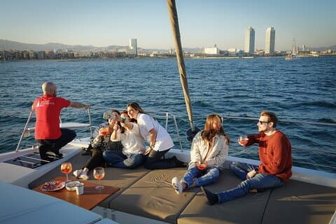 Barcelona Catamaran Private Experience up to 12 passengers