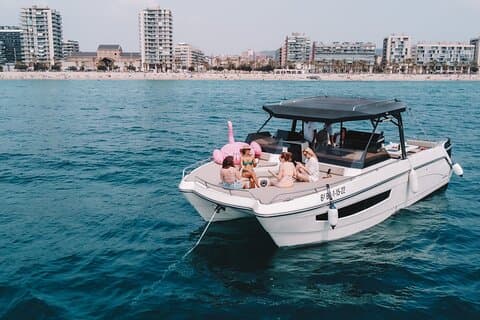 Luxury catamaran sailing experience in Barcelona