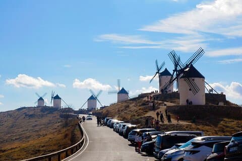 Tour of the Mills of Quixote de la Mancha and Toledo