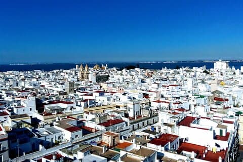 Cadiz seen from above