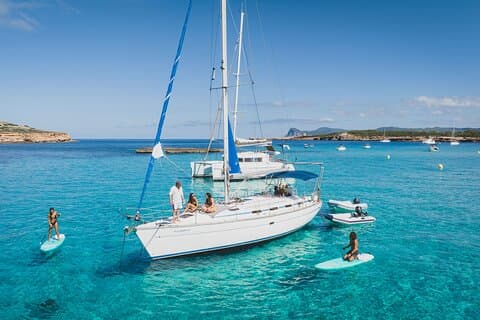 Half Day Private Sailboat around Ibiza's Coves