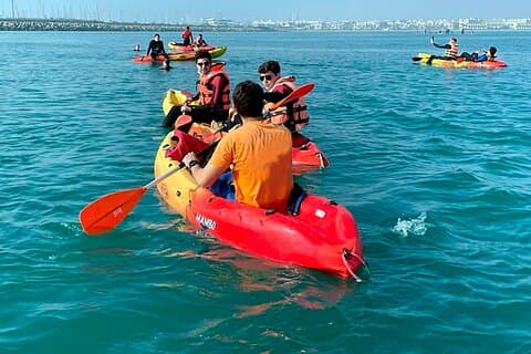 Guided Kayak Tour and Paella Lunch at the Beach in Valencia