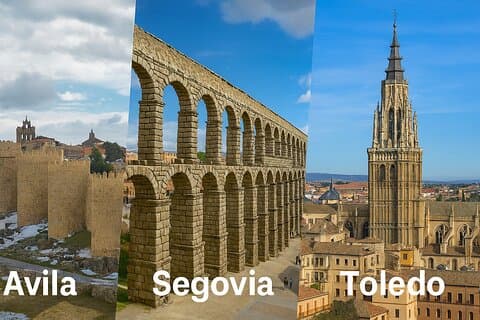 Avila, Segovia and Toledo