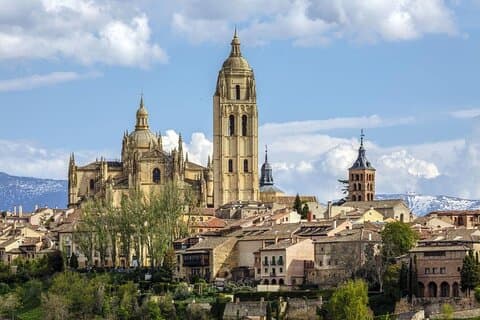 Toledo, Segovia and Avila from Madrid