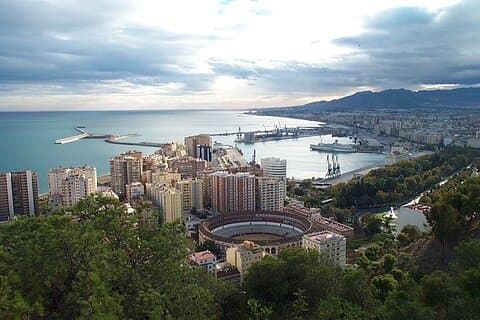 Malaga center city