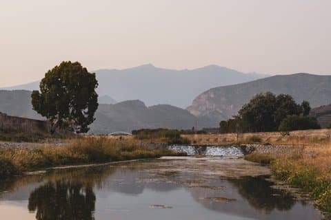 The mouth of the Guadalfeo River