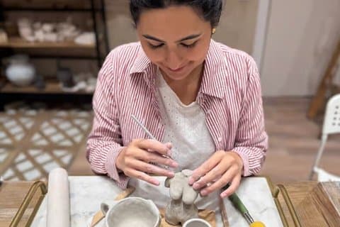 Ceramics and Wine Workshop in Barcelona