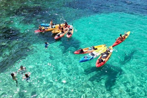 Kayak and Snorkel Cave Tour in Ibiza