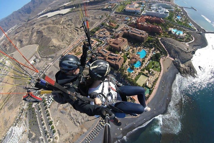 Tandem Paragliding Flight over Tenerife