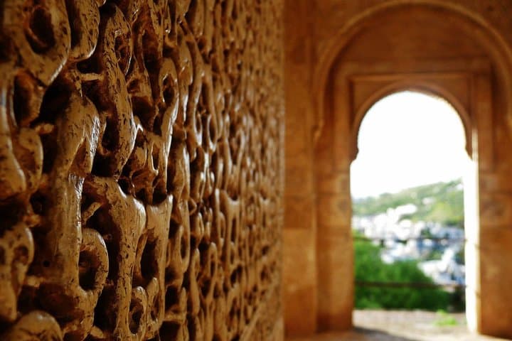 The Albaicin views from inside the Alhambra