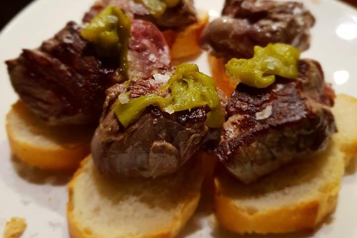 Delicious steak with peppers...