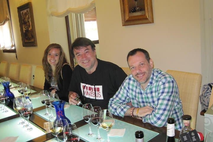 A toast in the tasting room of a wonderful winery.