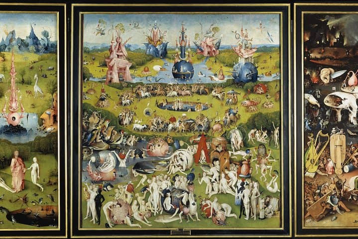 See "The Garden of Earthly Delights" by Jheronimus Bosch (el Bosco)