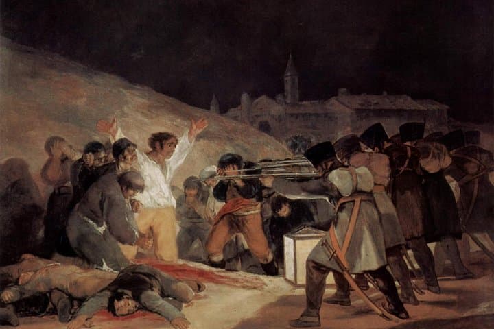 See The 3rd of May 1808 in Madrid, or “The Executions” by Goya