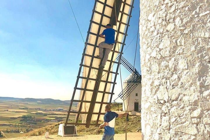 Wearing the blades of the La Mancha windmills