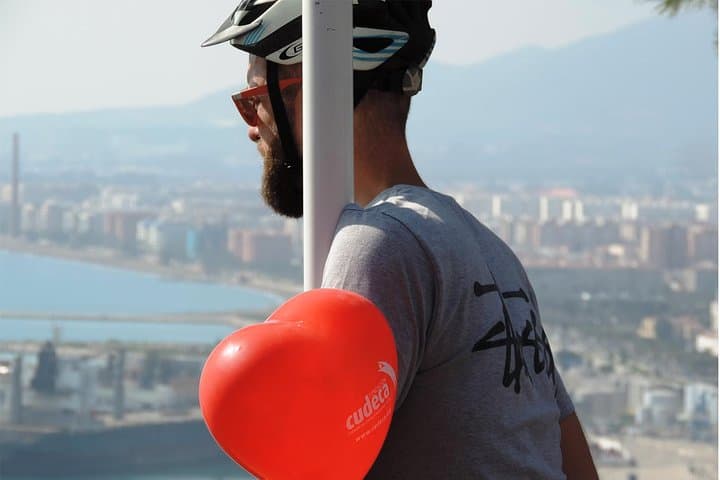 Package E-bike tour and rental - Gibralfaro view