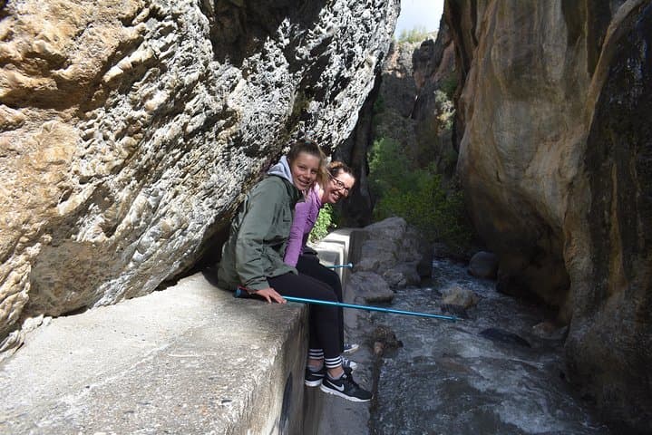 Hiking in the Canyon of the Monachil Cubs in Granada