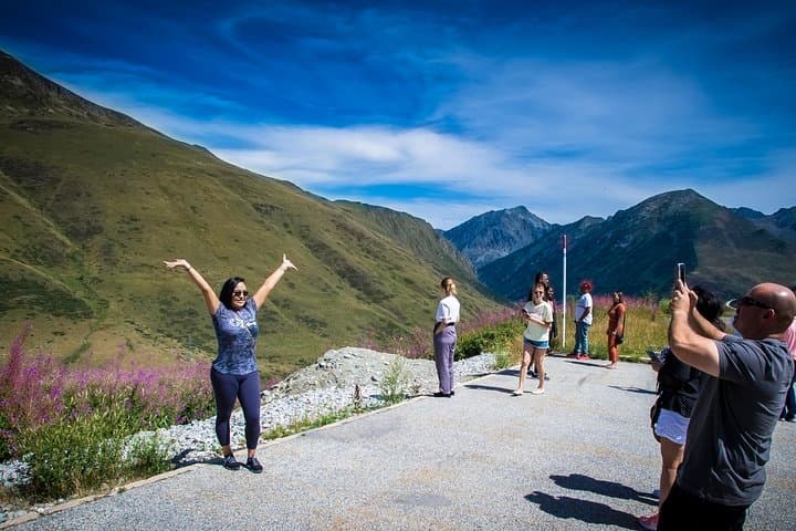 Take in the magnificent views from a high mountain pass