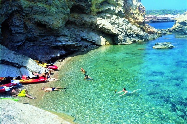 Kayak and Snorkel Cave Tour in Ibiza