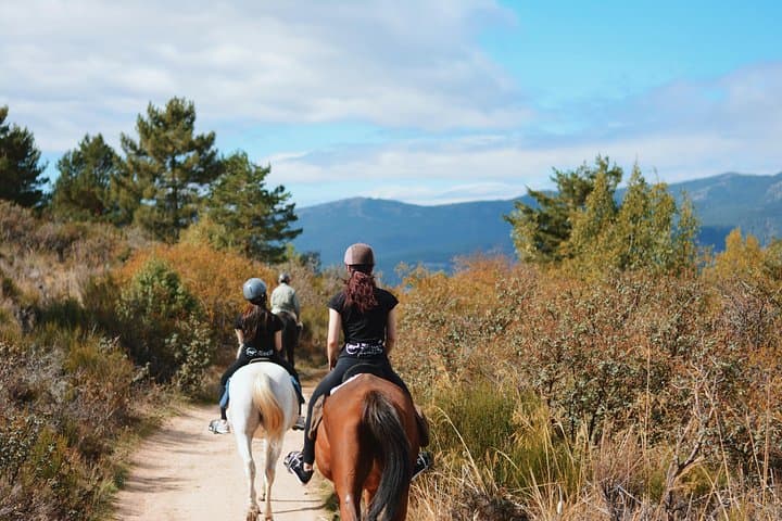 Enjoying Madrid Mountain by horseback Riding