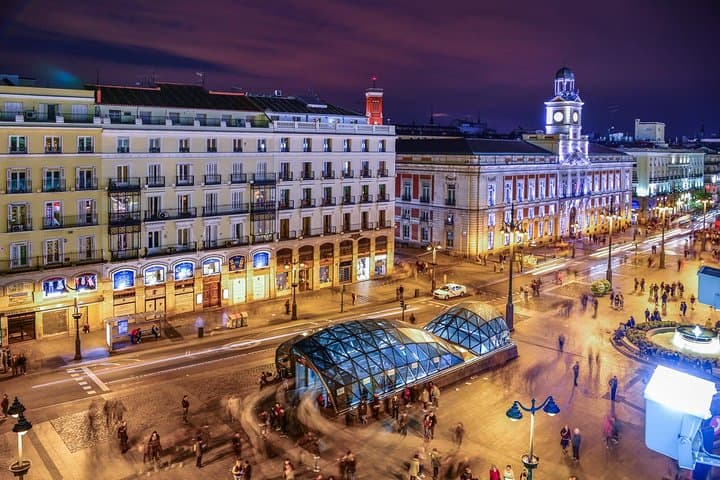 Private Sightseeing in Madrid By Night