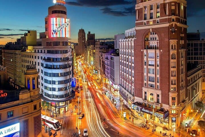 Private Sightseeing in Madrid By Night
