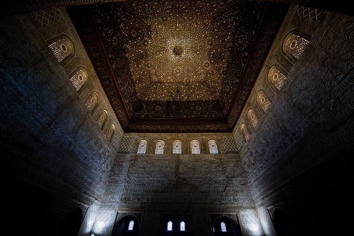 The throne room armor represents the 7 heavens of Islam.