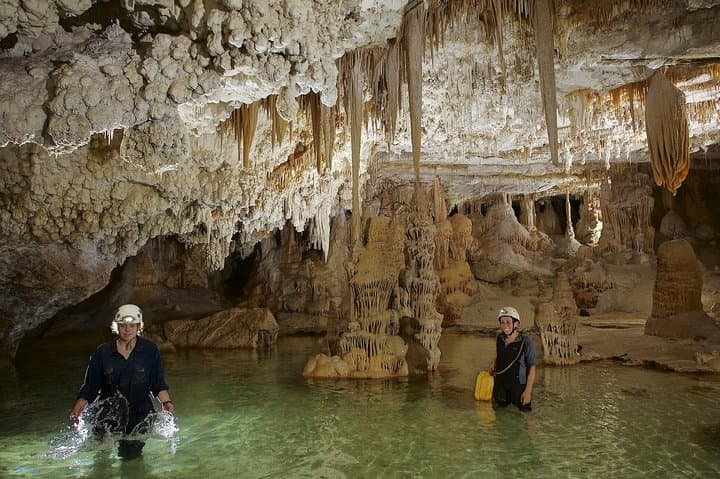 Swimming and Caving in Cova des Coloms
