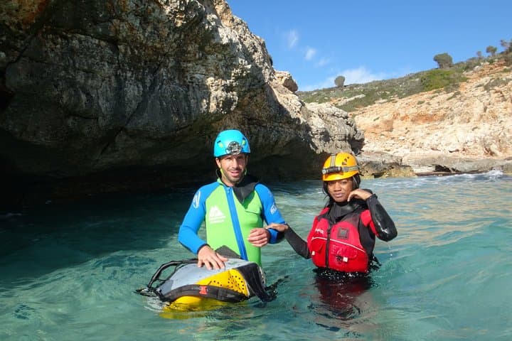 Swimming and Caving in Cova des Coloms