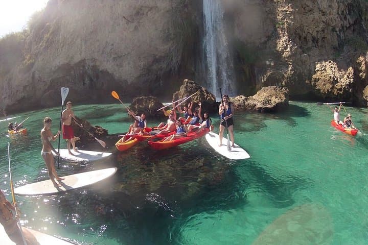 Route in Kayak natural landscape Maro-Cerro Gordo