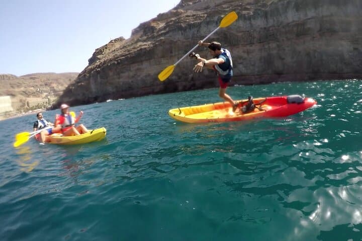Kayak & Snorkeling Tour in Caves in Gran Canaria