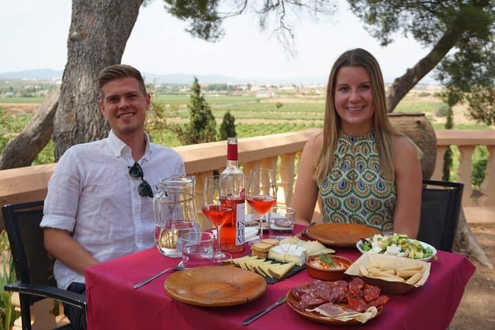 Tapas overlooking the vineyards