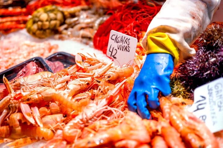 Fresh fish at the local market