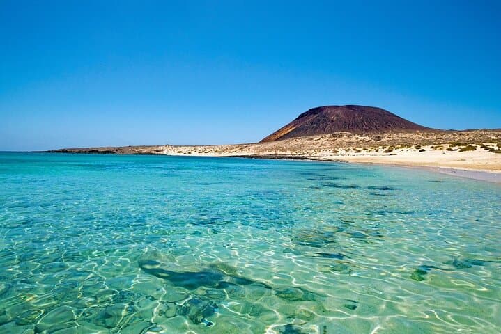 Traditional Canarian street market and marine reserve of La Graciosa