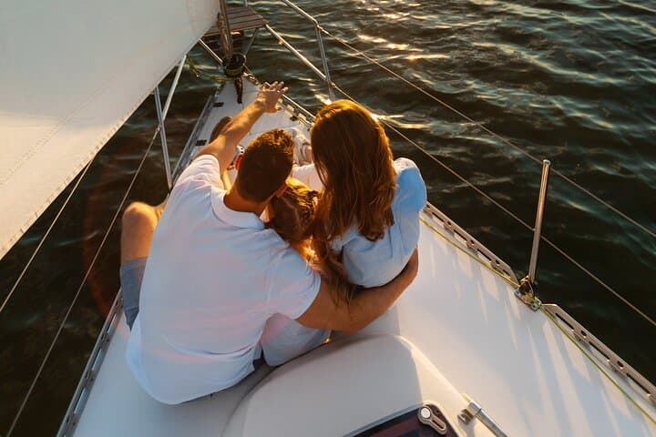 Couple waiting for the sunset